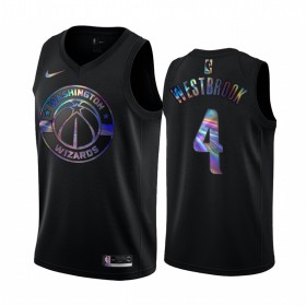 Camiseta Hombre NBA Washington Wizards Russell Westbrook 4 Iridescent HWC Collection Swingman